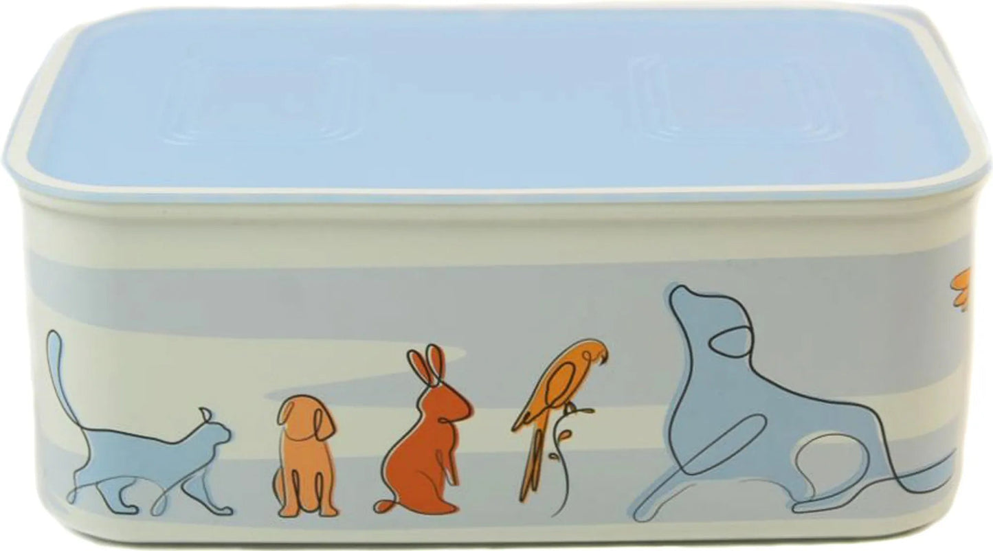 DerTupperonkel.de - Quadro "Pets" 2,9 L - Geschlossene Dose mit abgebildeten Haustieren