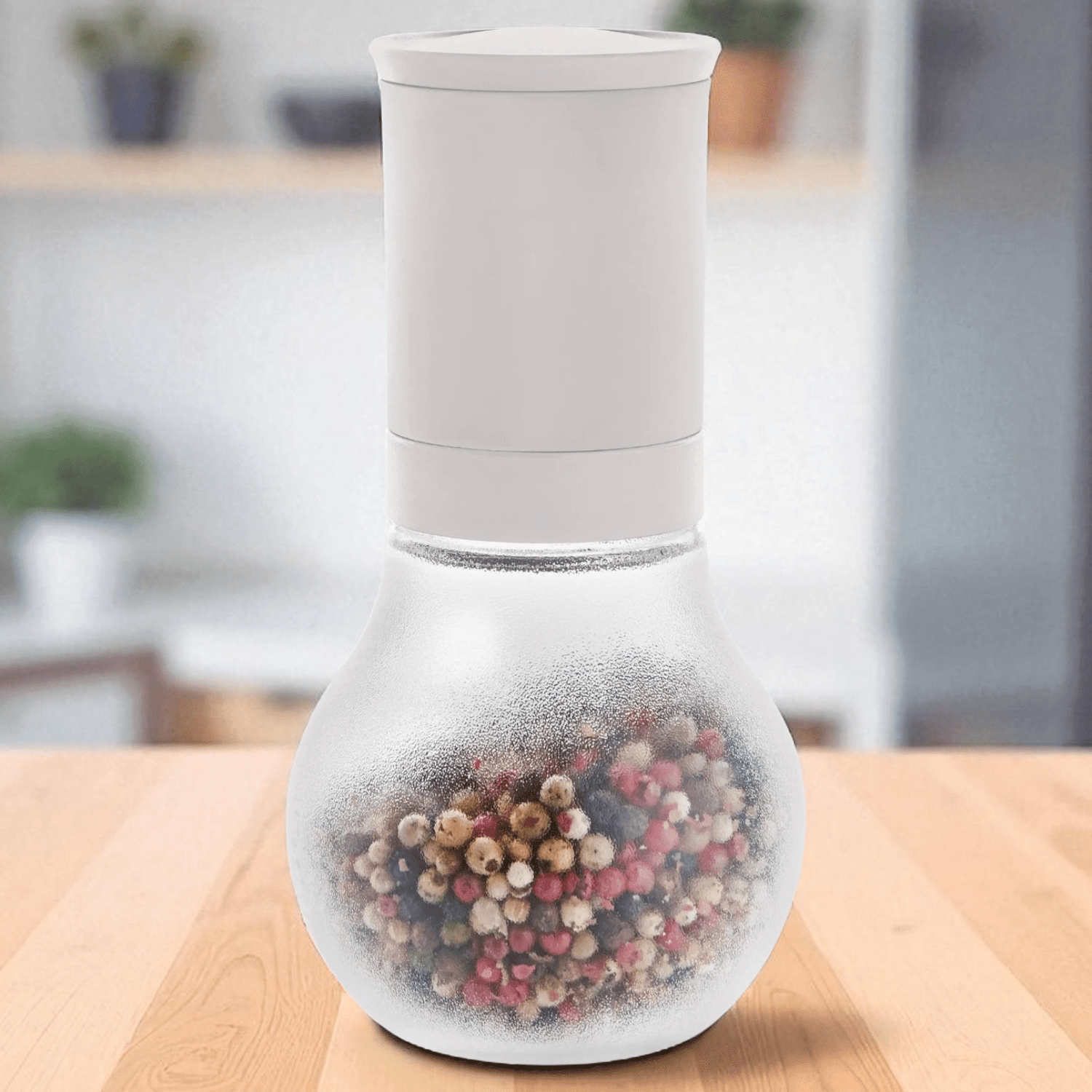 DerTupperonkel.de - Allegra Gewürzmühle - Präsentiert auf Arbeitsplatte