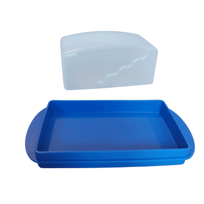 DerTupperonkel.de - Butterdose Junge Welle weiß/blau - 