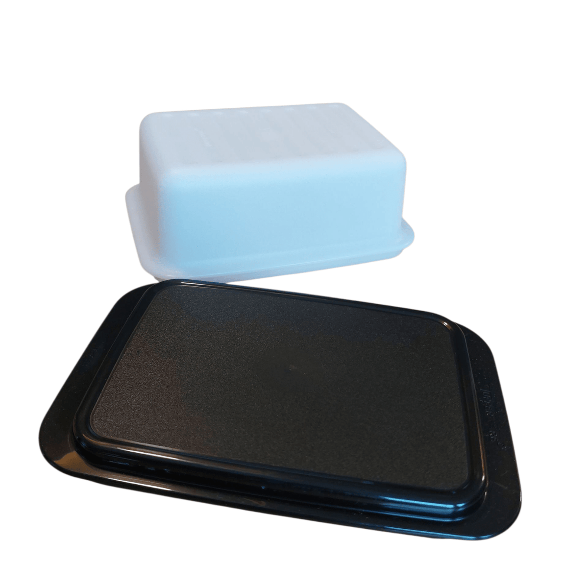 Butterdose schwarz/weiß –