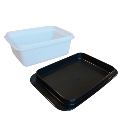 DerTupperonkel.de - Butterdose schwarz/weiß - 