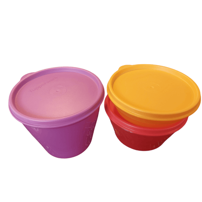 DerTupperonkel.de - Classic - Set - Lila / rot / gelb - 