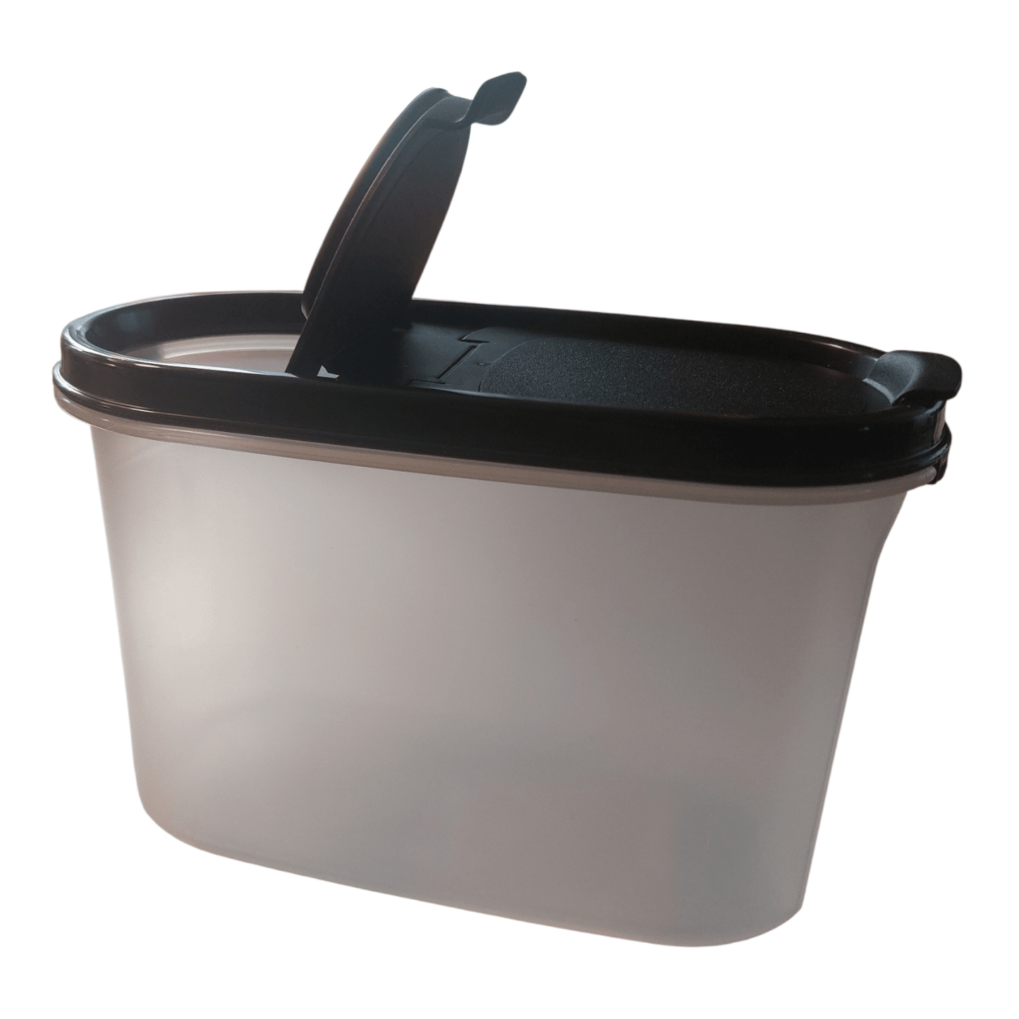 DerTupperonkel.de - Eidgenosse 1,1 L - inklusive Deckel mit Schütten (schwarz) - 