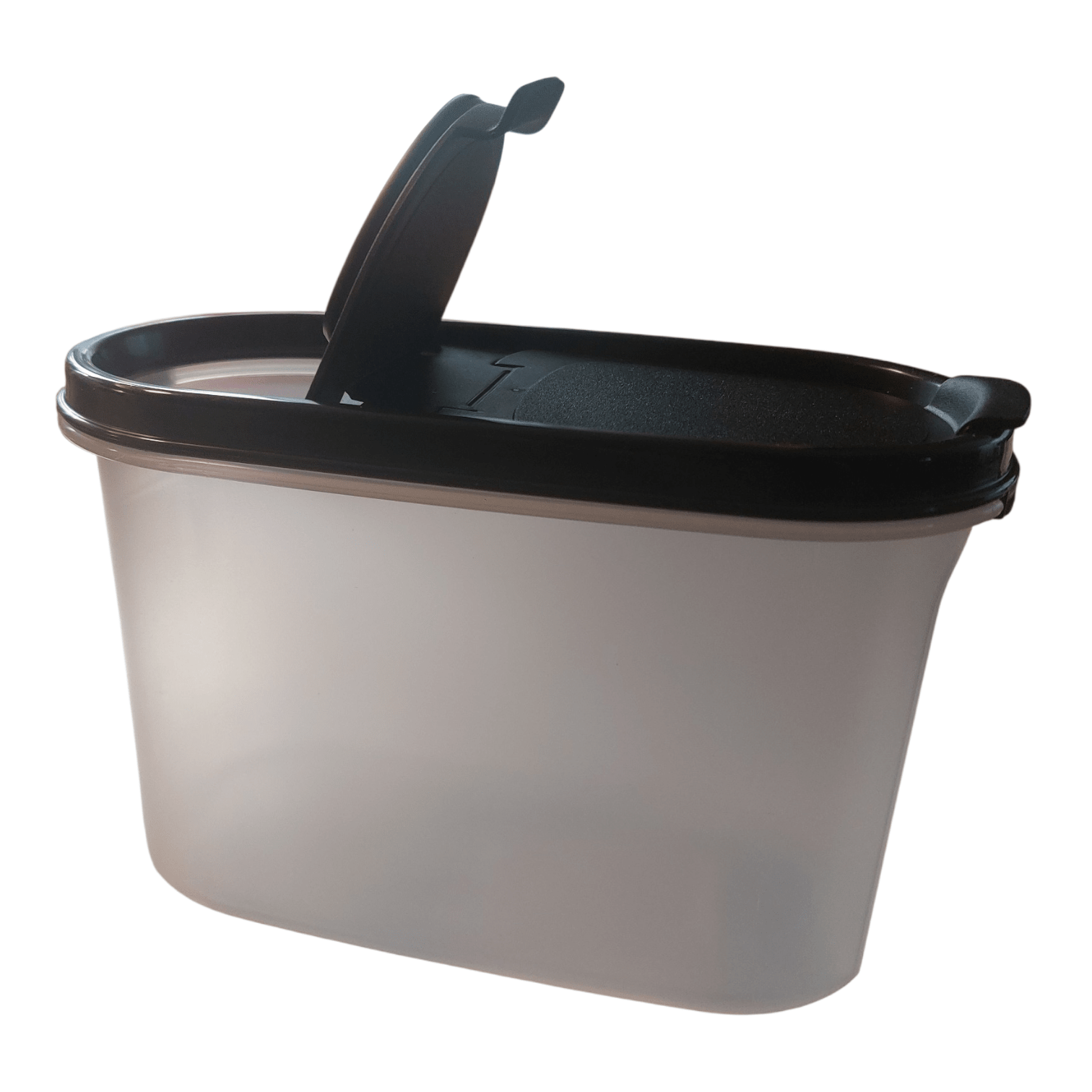 DerTupperonkel.de - Eidgenosse 1,1 L - inklusive Deckel mit Schütten (schwarz) - 