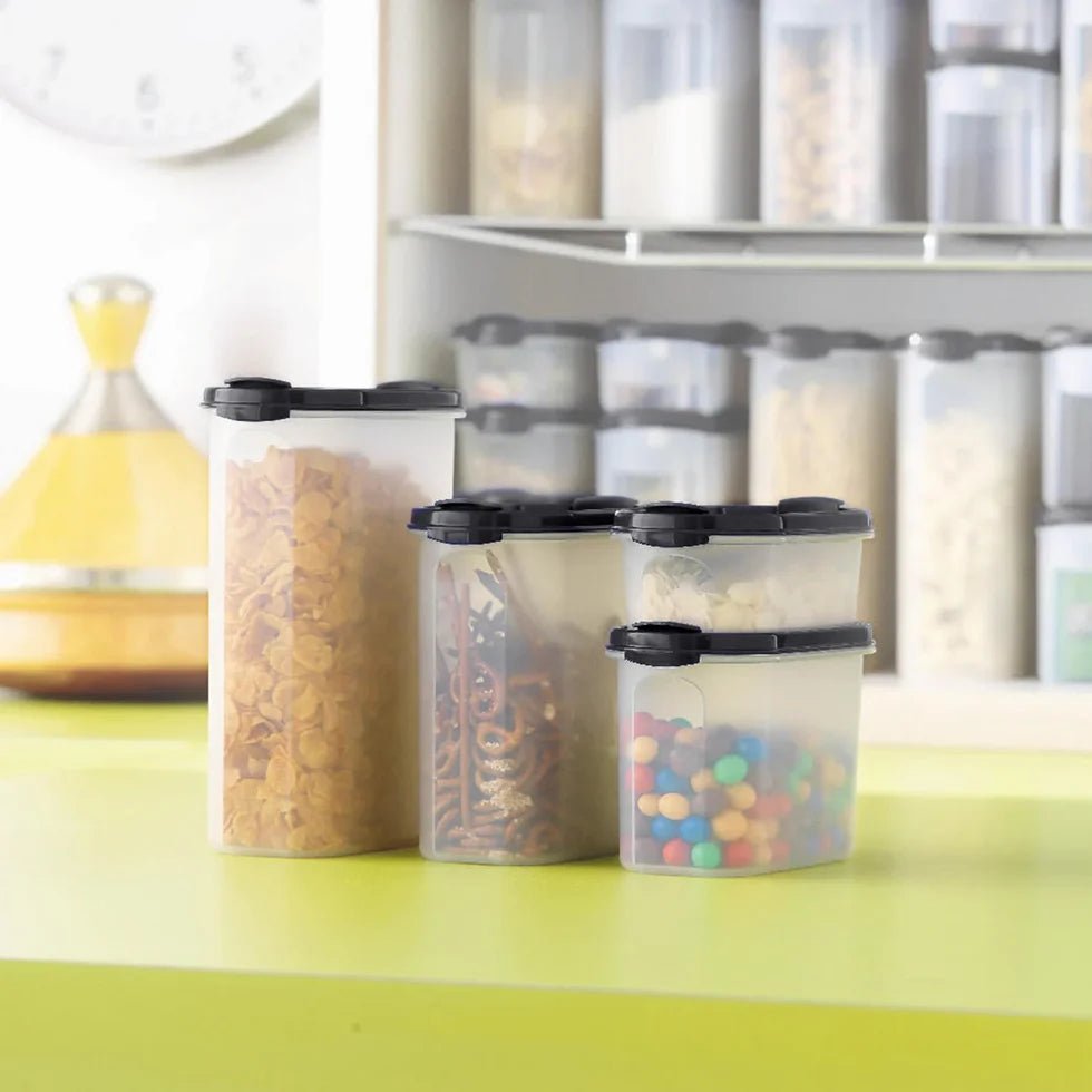 DerTupperonkel.de - Eidgenosse 1,1 L - inklusive Deckel mit Schütten (schwarz) - 