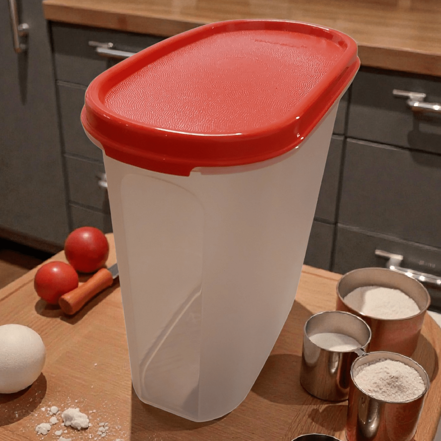 DerTupperonkel.de - Eidgenosse 1,7 L - inklusive geschlossenem Deckel (rot) - 
