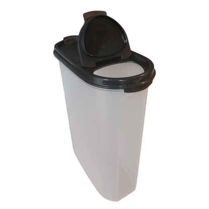 DerTupperonkel.de - Eidgenosse 2,3 L - inklusive Deckel mit Schütten (schwarz) - 