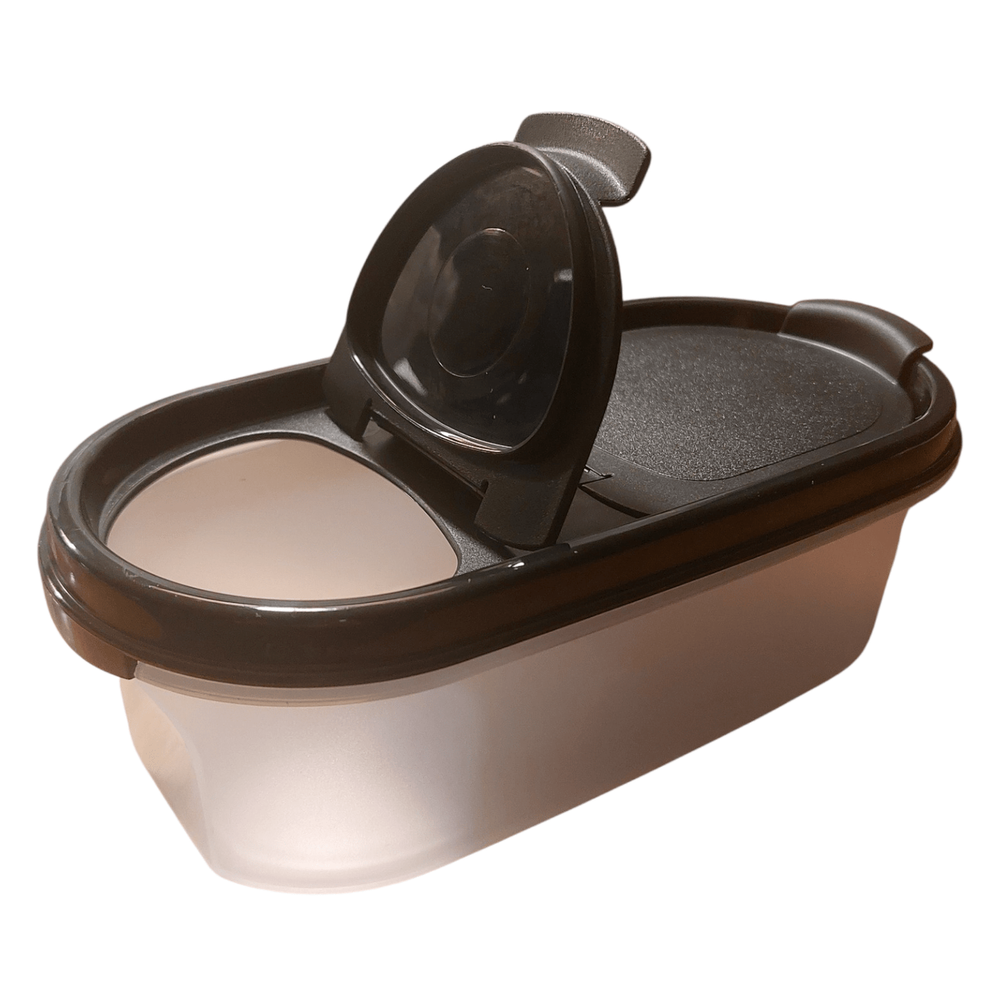 DerTupperonkel.de - Eidgenosse 500 ML - inklusive Deckel mit Schütten (schwarz) - 