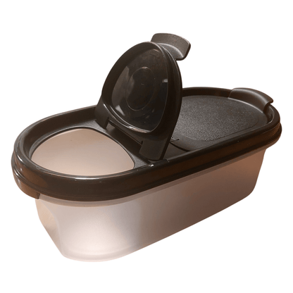 DerTupperonkel.de - Eidgenosse 500 ML - inklusive Deckel mit Schütten (schwarz) - 