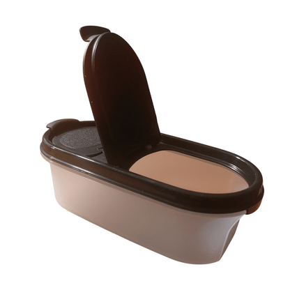 DerTupperonkel.de - Eidgenosse 500 ML - inklusive Deckel mit Schütten (schwarz) - 