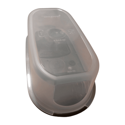 DerTupperonkel.de - Eidgenosse 500 ML - inklusive Deckel mit Schütten (schwarz) - 