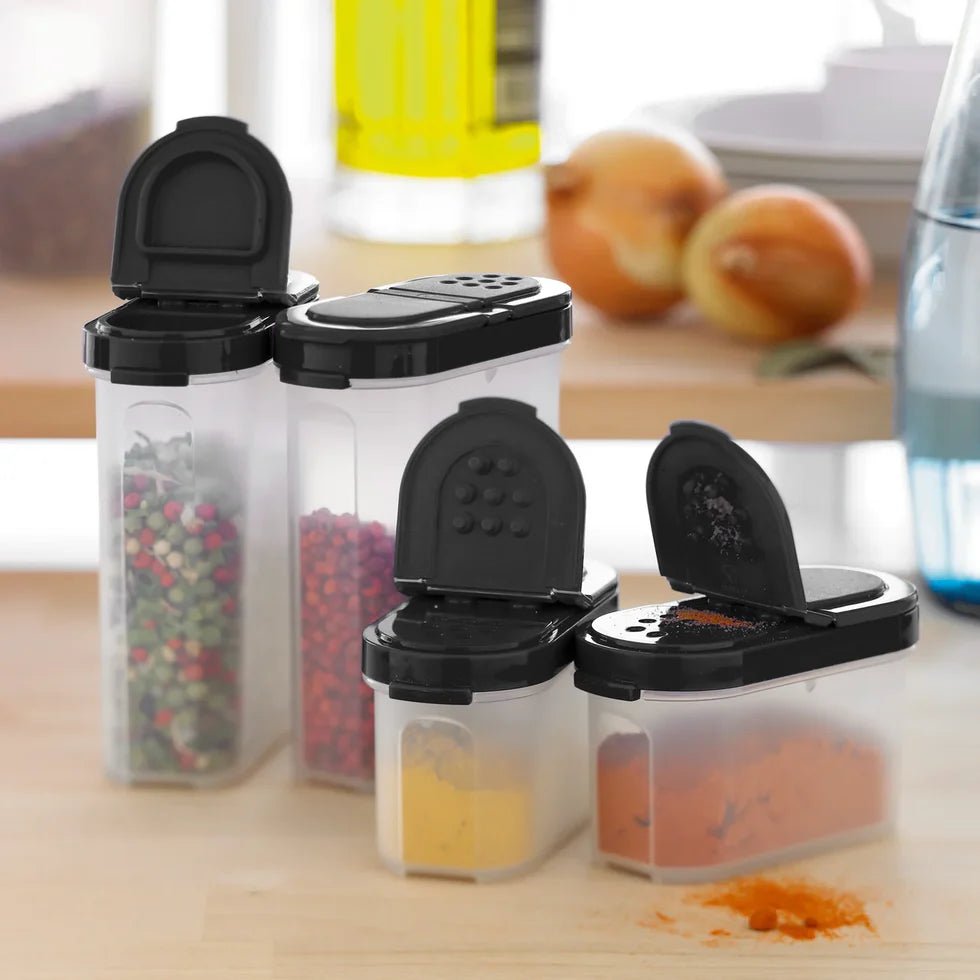 DerTupperonkel.de - Gewürzzwerge 2er - Set - schwarz - 