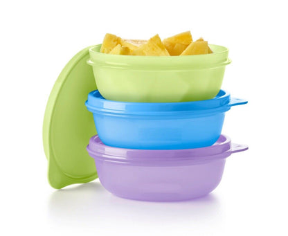 DerTupperonkel.de - Kleine Hitparade 300 ML 3er - Set (blau / lila / gelb) - 