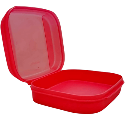 DerTupperonkel.de - Naschkätzchen (1,1 L - Pink) - Ansicht mit geöffnetem Deckel